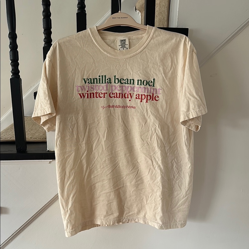 Bath & Body Works Cream Graphic T-Shirt